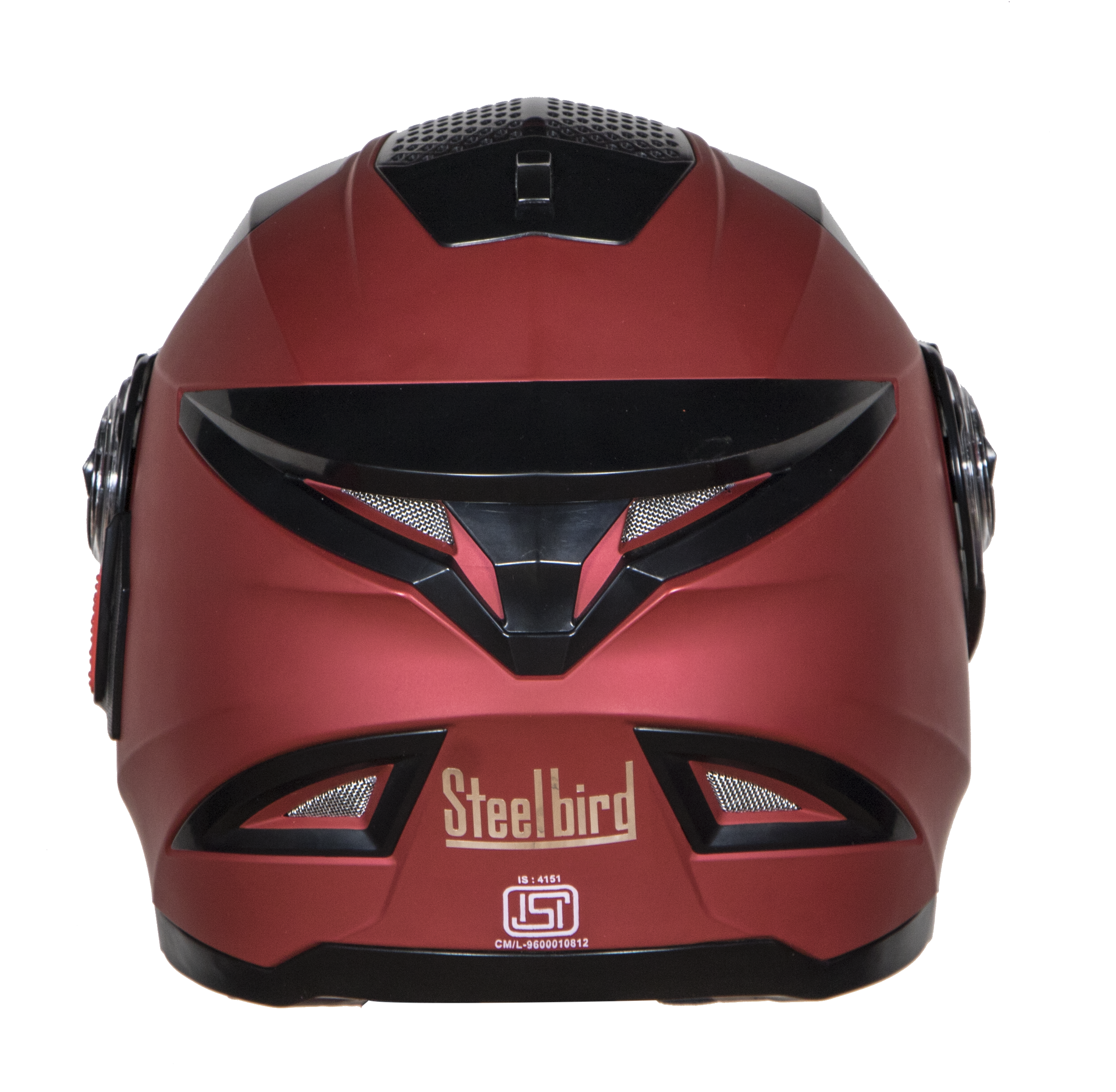 SBH-17 OPT MAT MAROON (WITH EXTRA FREE CABLE LOCK AND CLEAR VISOR)